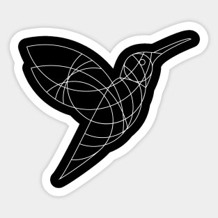 Geo Hummingbird Sticker